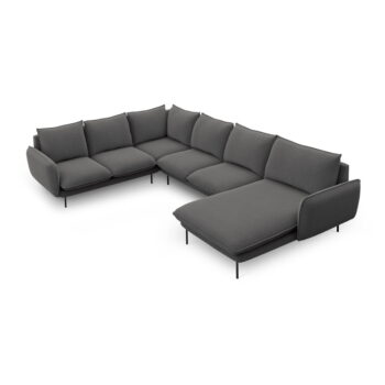 Tmavosivá pohovka do "U" Cosmopolitan Design Vienna, ľavý roh - Image 2