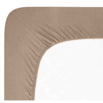 Hnedá napínacia plachta jersey 180x200 cm Boxspring – Andrea Simone - Image 2