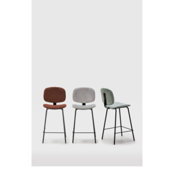 Vínové barové stoličky v súprave 2 ks (výška sedadla 64 cm) Arus – Marckeric – Obrázok 5