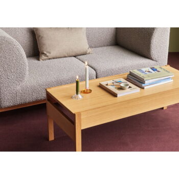 Konferenčný stolík s doskou v dubovom dekore v prírodnej farbe 50x120 cm Forma – Hübsch - Image 2