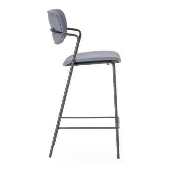 Tmavosivé barové stoličky v súprave 2 ks (výška sedadla 68 cm) Maika – Marckeric - Image 3