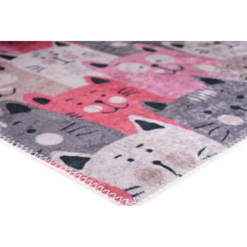 Ružový detský koberec 80x150 cm Silly Cats – Vitaus - Image 4