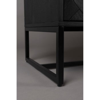 Čierny TV stolík v dekore exotického dreva 180x60 cm Class - Dutchbone - Image 4