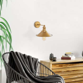 Nástenné svietidlo v zlatej farbe ø 24 cm Conical – Opviq lights - Image 4