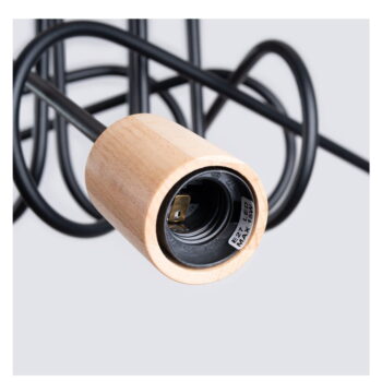 Stropné svietidlo v čierno-prírodnej farbe 15x61 cm Tumber – Nice Lamps - Image 2