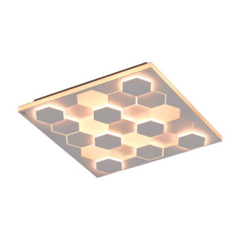 Biele LED stropné svietidlo s hlasovým ovládaním/s ovládaním pomocou mobilnej aplikácie s kovovým tienidlom 55x55 cm Cifavo – CINQUE - Image 2
