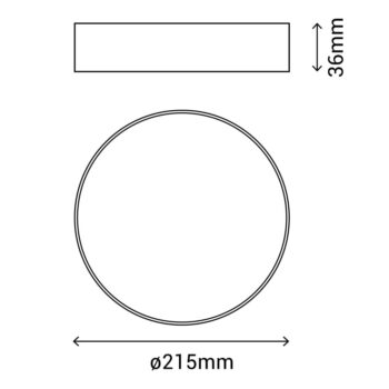 Biele stropné svietidlo SULION Linha, ø 21,5 cm - Image 7