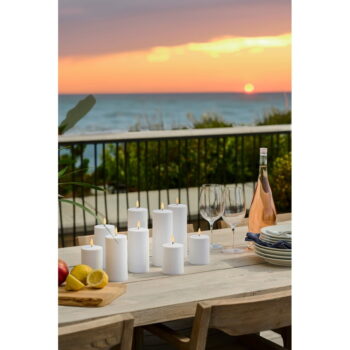 Exteriérová LED sviečka so solárnym panelom (výška 15 cm) Sille – Sirius – Obrázok 2