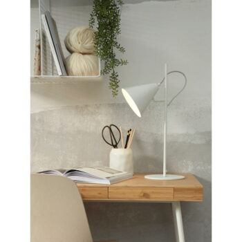 Biela stolová lampa s kovovým tienidlom (výška  50,5 cm) Lisbon – it's about RoMi - Image 10
