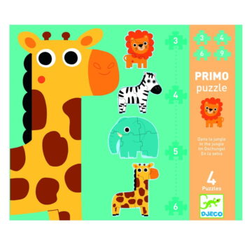 Sada 4 detských puzzle Djeco Mini Jungle - Image 3