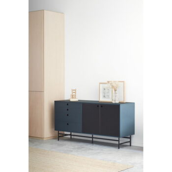 Čierno-modrá komoda Teulat Punto, šírka 150 cm - Image 2