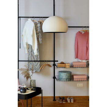 Čierny kovový teleskopický stojan na oblečenie Herkules – Wenko – Obrázok 4