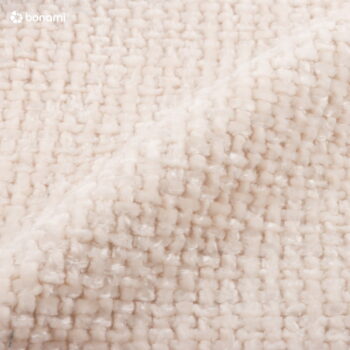 Krémovobiela čalúnená dvojlôžková posteľ s úložným priestorom s roštom 200x200 cm Bellis – Micadoni Home - Image 4