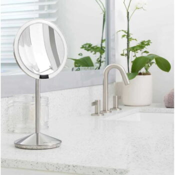 Kozmetické zrkadlo s osvetlením/zväčšovacie (10x) ø 12 cm Travel – simplehuman - Image 2