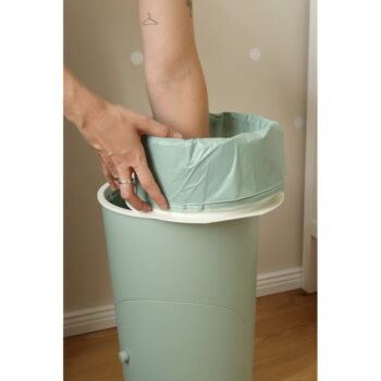 Plastový odpadkový kôš na plienky v mentolovej farbe 25 l Whale – Kindsgut - Image 7
