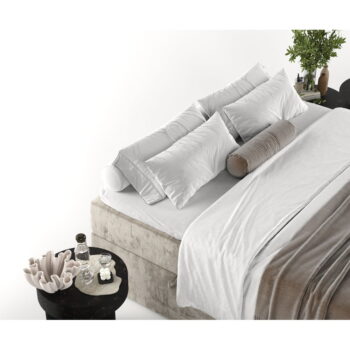 Svetlohnedá boxspring posteľ s úložným priestorom 140x200 cm Yoko – Maison de Rêve - Image 10