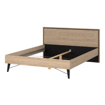 Dvojlôžková posteľ bez roštu v prírodnej farbe 160x200 cm Ry – Tvilum – Obrázok 6
