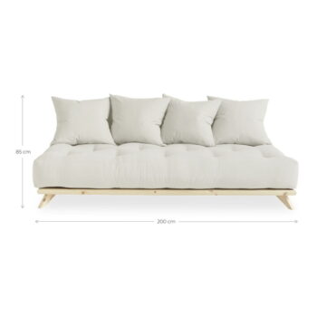 Pohovka so sivým poťahom Karup Design Senza Natural/Grey – Obrázok 2