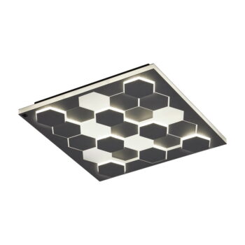 Čierne LED stropné svietidlo s hlasovým ovládaním/s ovládaním pomocou mobilnej aplikácie s kovovým tienidlom 55x55 cm Cifavo – CINQUE - Image 5