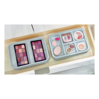 Sivý organizér na makeup iDesign Eco Bin, 28,12 x 19,23 cm – Obrázok 4