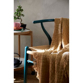 Béžový pléd na dvojlôžko 240x260 cm Reloved - JUNA - Image 2