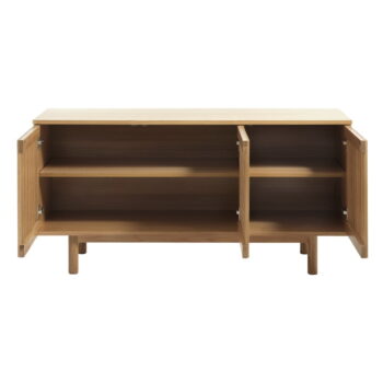 Nízka komoda v dekore duba v prírodnej farbe 143x70 cm Tiber – Unique Furniture – Obrázok 3