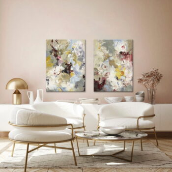 Obraz s ručne maľovanými prvkami 60x80 cm Free Play 2 – Malerifabrikken - Image 2