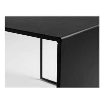 Čierny konferenčný stolík CustomForm 2Wall, dĺžka 100 cm - Image 7