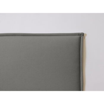 Sivo-prírodná dvojlôžková posteľ s úložným priestorom s roštom 140x190 cm Cara – Bobochic Paris - Image 5