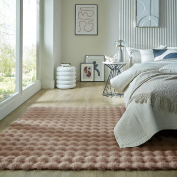 Hnedá syntetická kožušina 80x150 cm Waffle Faux Fur – Flair Rugs - Image 2