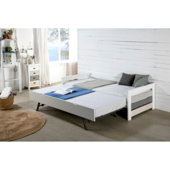 Vysoká bielo-sivá komoda so 4 zásuvkami Marckeric Romantica, 46 × 80 cm – Obrázok 10