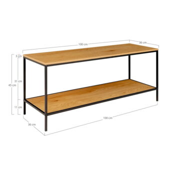 TV stolík v dekore duba 36x45 cm Vita - House Nordic - Image 6