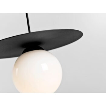 Čierne závesné svietidlo so skleneným tienidlom ø 30 cm Skiva Ball – CustomForm - Image 10
