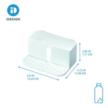 Biely stojan na umývacie prostriedky z recyklovaného plastu Eco System – iDesign - Image 8