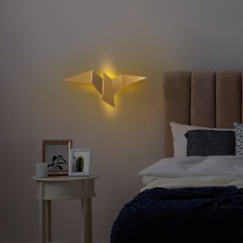 LED nástenné svietidlo v zlatej farbe Pacali – Opviq lights - Image 4