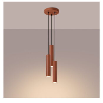 Závesné svietidlo v tehlovej farbe ø 19,5 cm Castro – Nice Lamps - Image 4