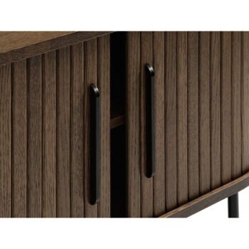 Hnedý TV stolík v dekore duba 120x56 cm Nola – Unique Furniture - Image 6