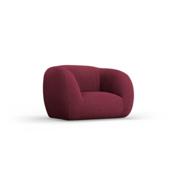 Vínové kreslo z textílie buklé Essen – Cosmopolitan Design - Image 2
