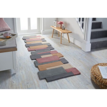 Vlnený koberec Flair Rugs Collage Earthy, 60 x 230 cm - Image 2