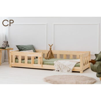 Detská posteľ z borovicového dreva v prírodnej farbe 90x190 cm Mila CP – Adeko – Obrázok 2