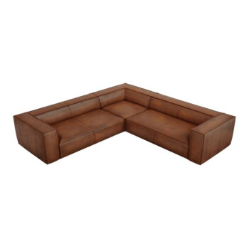 Koňakovohnedá kožená rohová pohovka (variabilná) Madame - Windsor & Co Sofas - Image 2