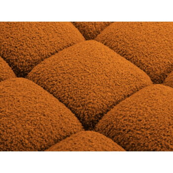 Oranžová modulárna podnožka z textílie bouclé Bellis – Micadoni Home - Image 2