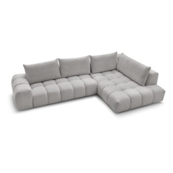 Svetlosivá rohová pohovka Everest – Bobochic Paris – Obrázok 3