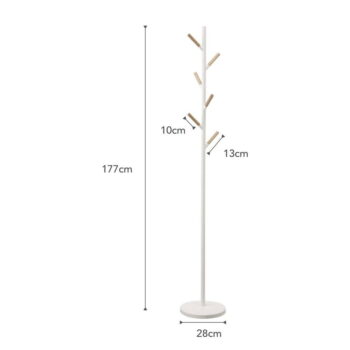 Biely vešiak YAMAZAKI Plain Pole Hanger – Obrázok 5