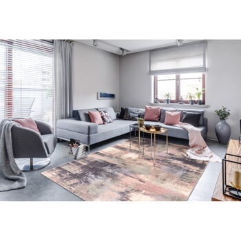 Svetloružový vlnený koberec 133x180 cm Fizz – Agnella – Obrázok 2