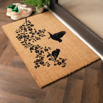 Rohožka z kokosového vlákna 40x60 cm Birds On a Tree – Artsy Doormats - Image 5