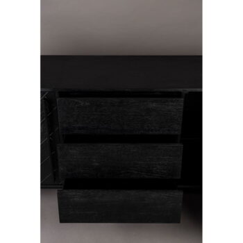 Čierna nízka komoda v dekore exotického dreva 180x80 cm Class - Dutchbone - Image 10