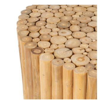 Okrúhly odkladací stolík z tíkového dreva ø 70 cm Akar – Ixia - Image 5