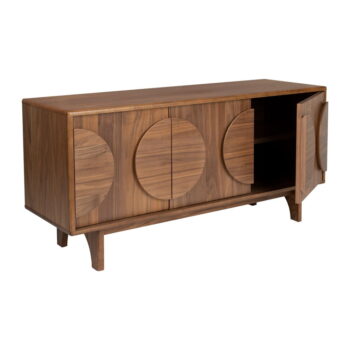 Hnedá nízka komoda v dekore orecha 120x58 cm Groove – Zuiver - Image 5