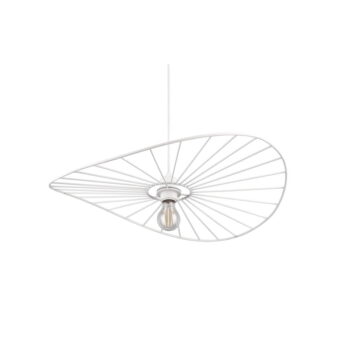 Biele závesné svietidlo ø 60 cm Chapeau – Trio - Image 5